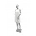 FixtureDisplays®  Female Adult Full Body Mannequine Manikin Chrome Plated Finish Body Form Fashion Store Retail Window Dress Form Size 4-6 Bust 31 Waist 24